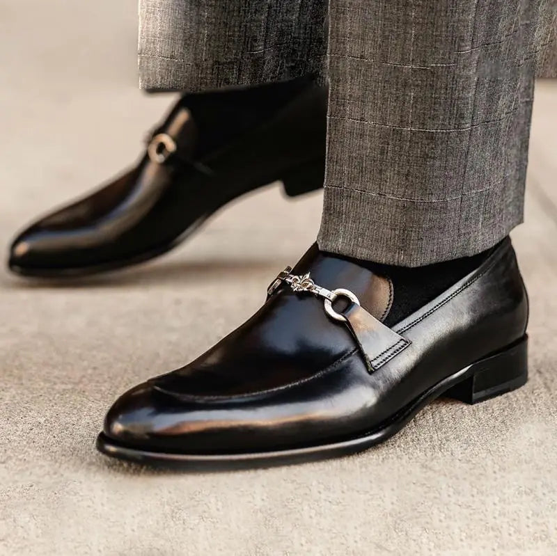 Men's Low-Heeled Business Casual Shoes for Fall