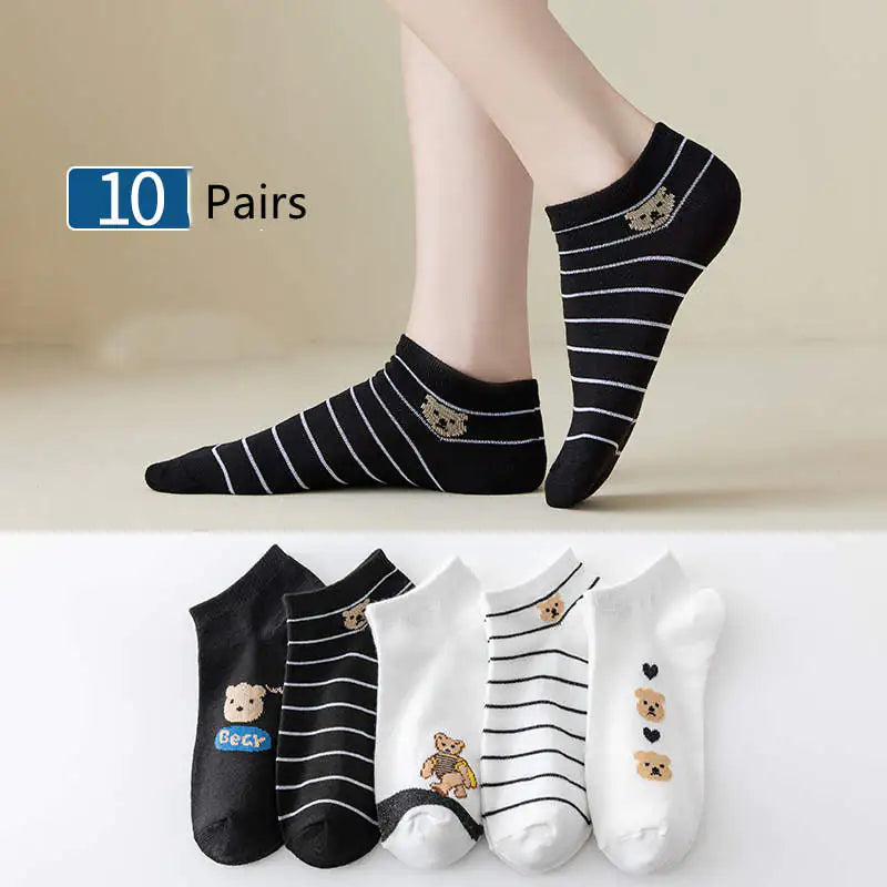 Japanese Cartoon Casual Socks for Women