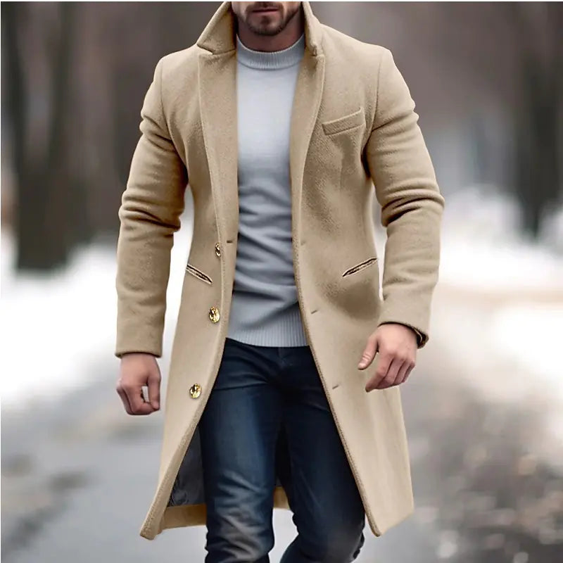 Korean Style Loose Mid-Length Casual Windbreaker Jacket