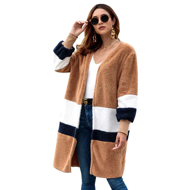 Long Sleeve Knitted Cardigan Sweater for Women