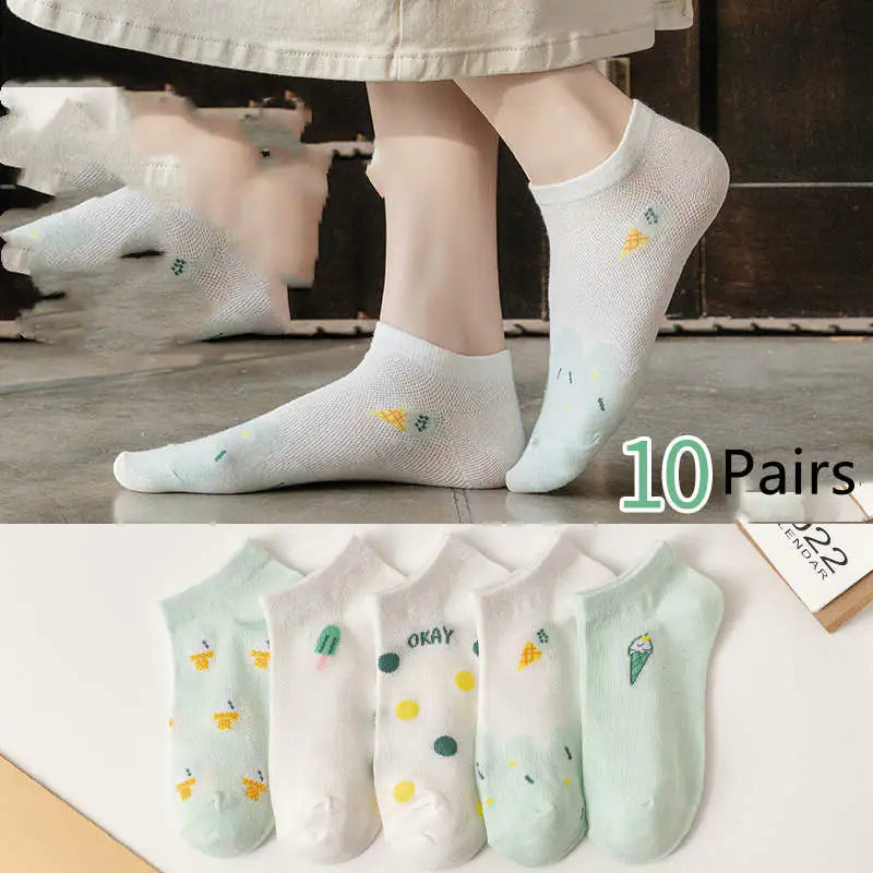 Japanese Cartoon Casual Socks for Women