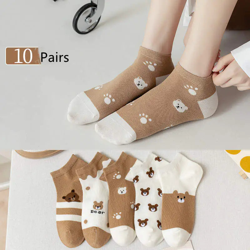 Japanese Cartoon Casual Socks for Women