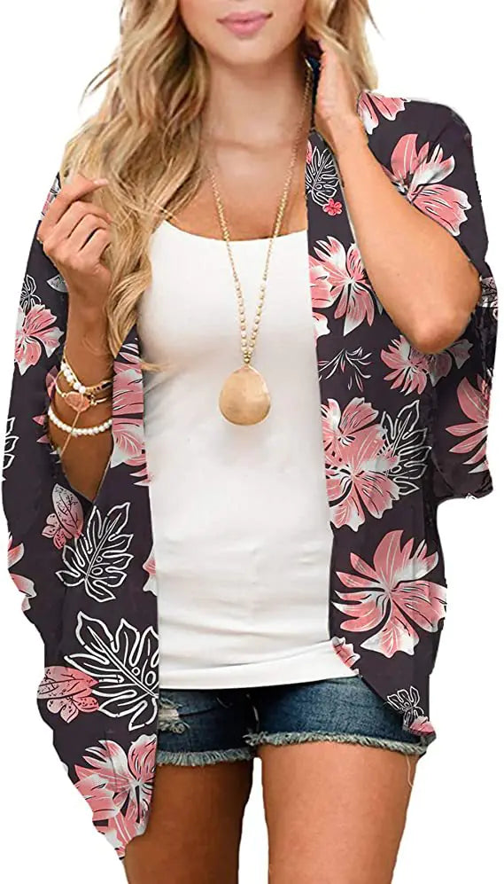 2024 Women's Printed Beach Cover-Up for Spring/Summer