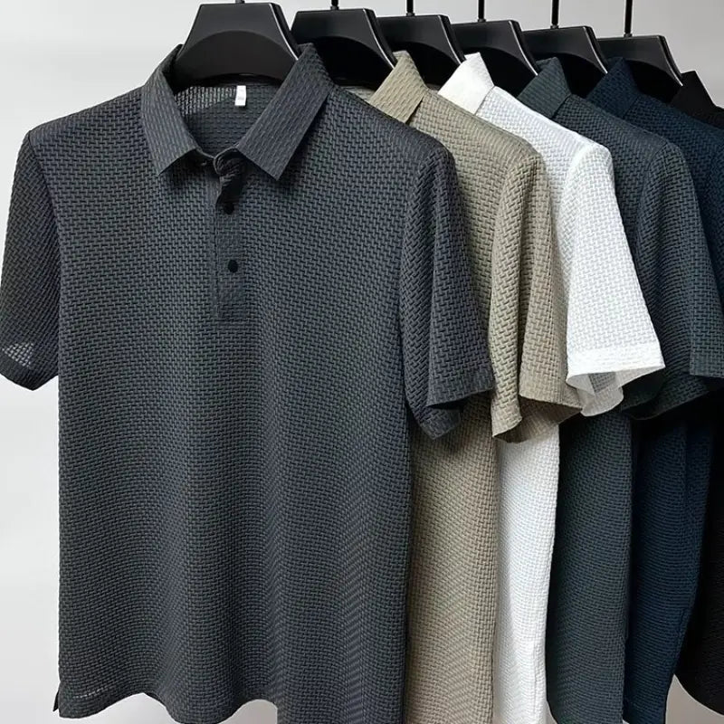 Men's Summer Casual Solid Color Polo Shirt
