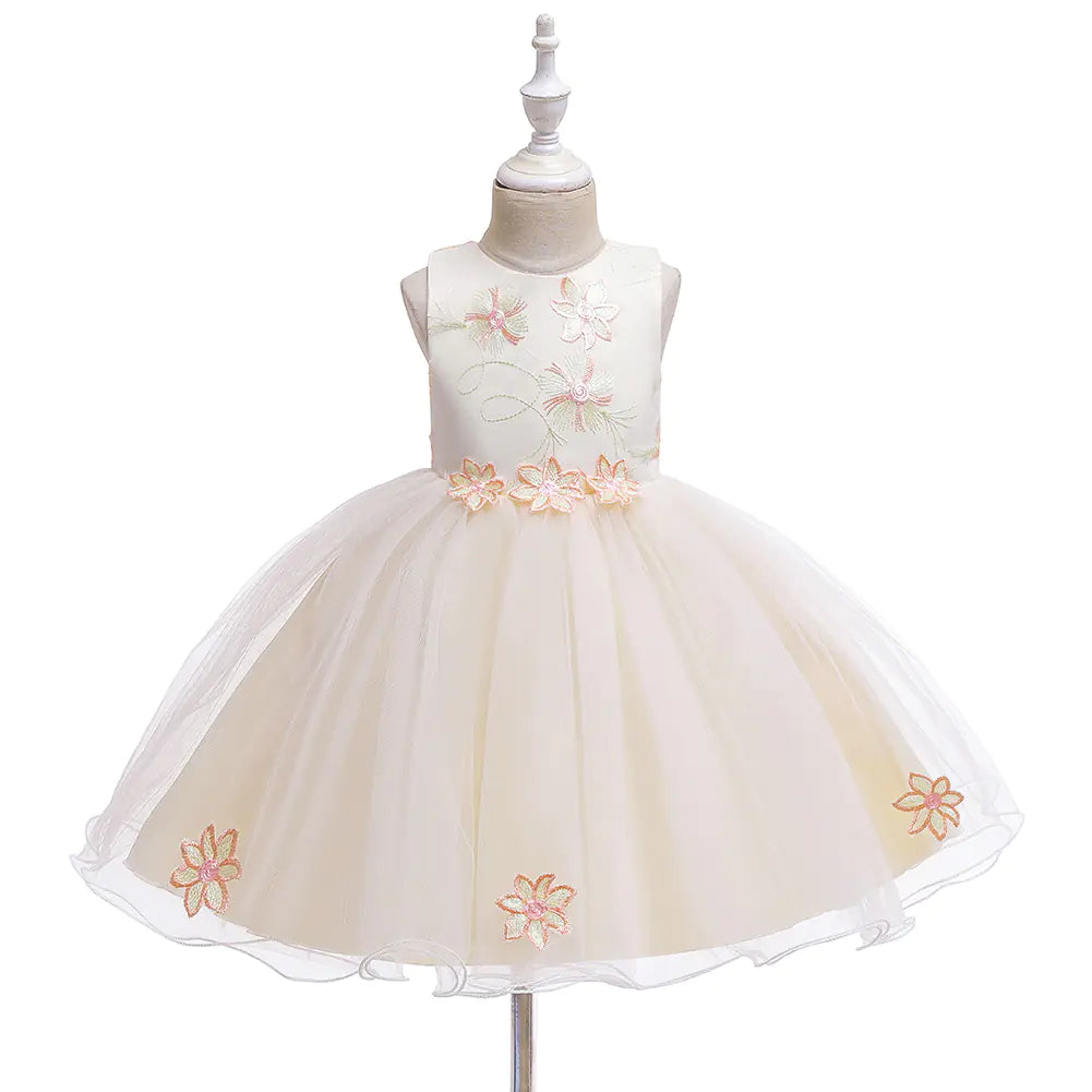 Floral Princess Dress for One Year Old Girls