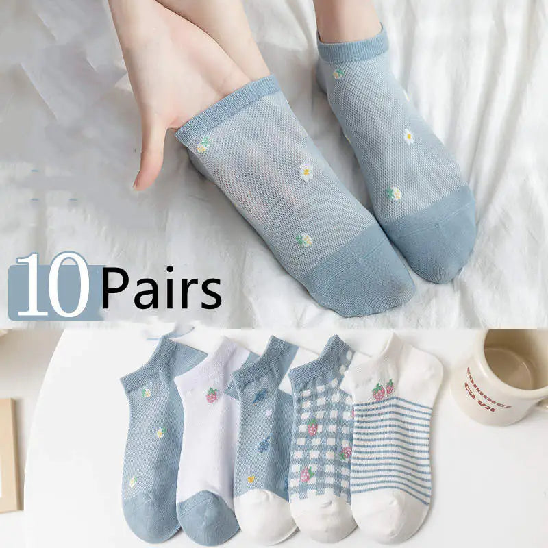 Japanese Cartoon Casual Socks for Women