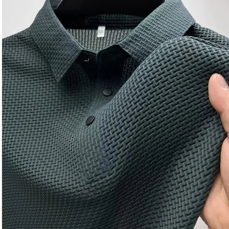 Men's Summer Casual Solid Color Polo Shirt
