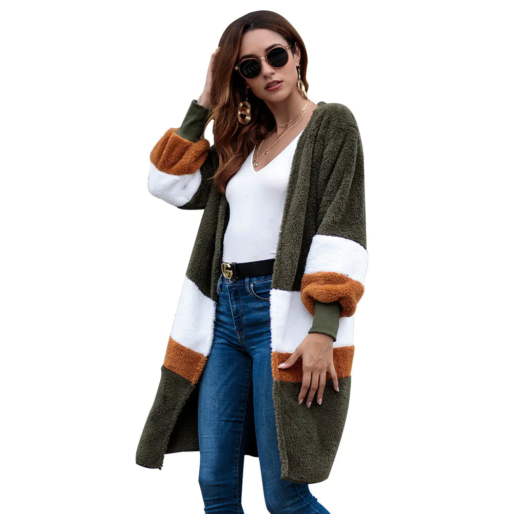 Long Sleeve Knitted Cardigan Sweater for Women
