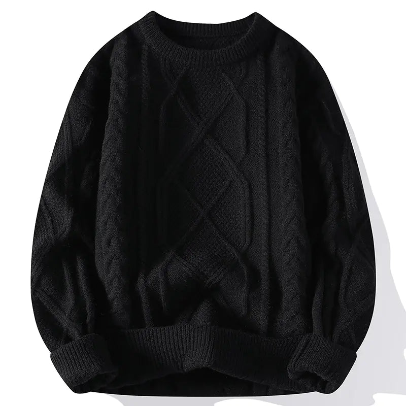 Men's Knit Pullover Sweater for Autumn and Winter