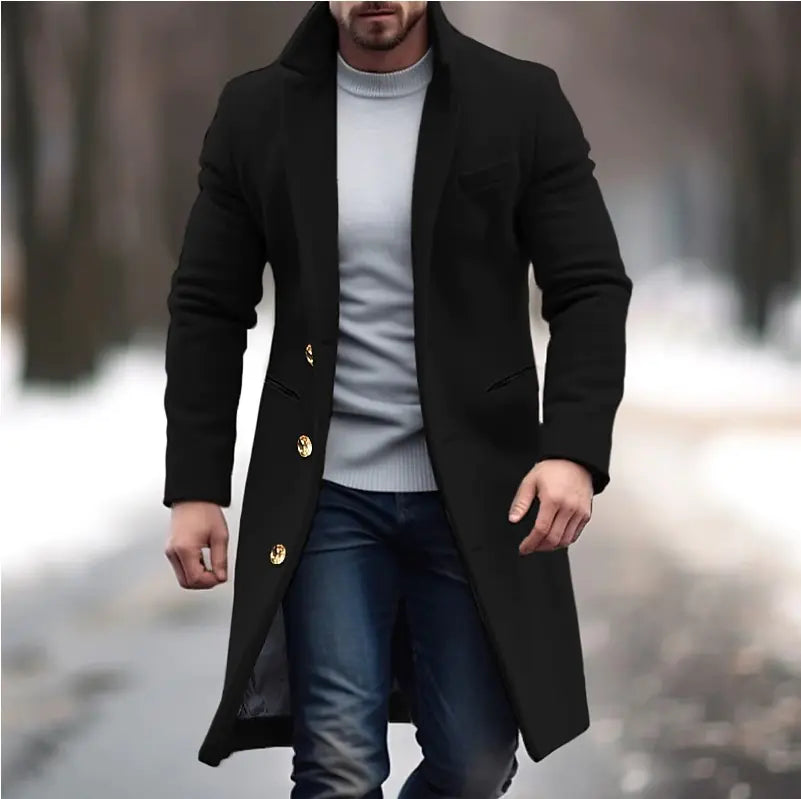 Korean Style Loose Mid-Length Casual Windbreaker Jacket