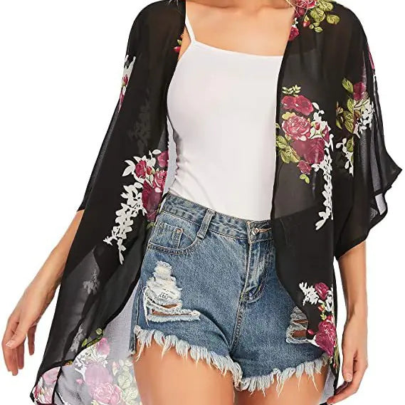2024 Women's Printed Beach Cover-Up for Spring/Summer