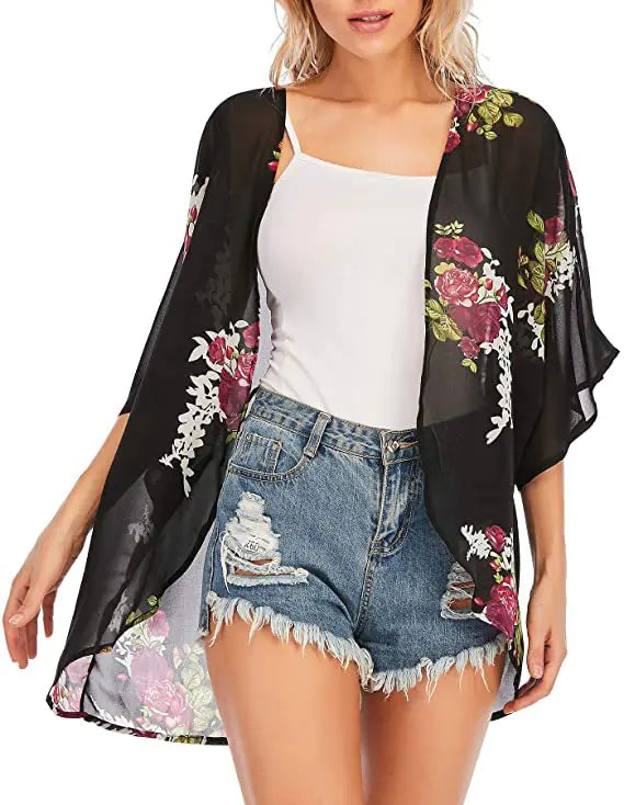 2024 Women's Printed Beach Cover-Up for Spring/Summer