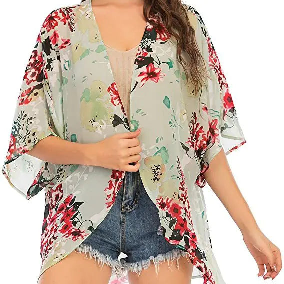 2024 Women's Printed Beach Cover-Up for Spring/Summer