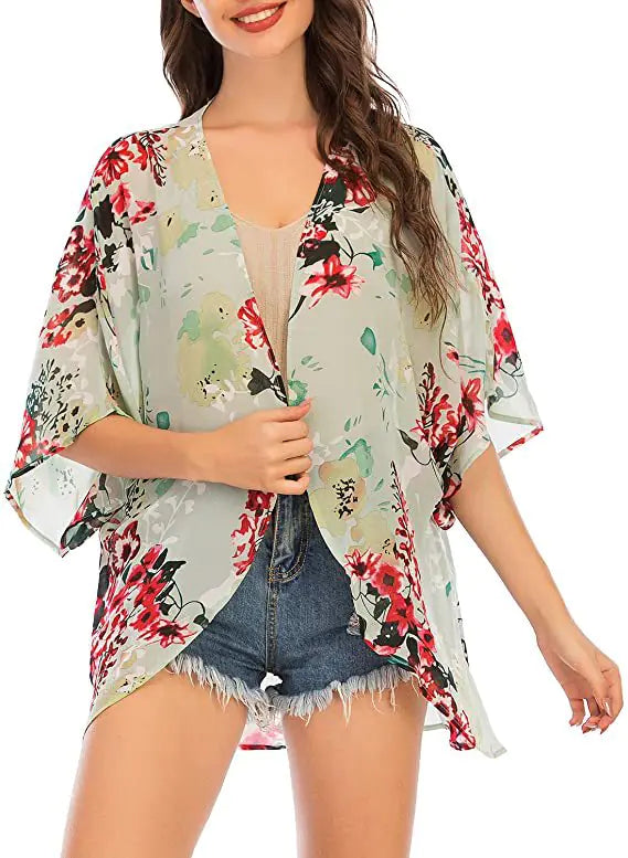 2024 Women's Printed Beach Cover-Up for Spring/Summer